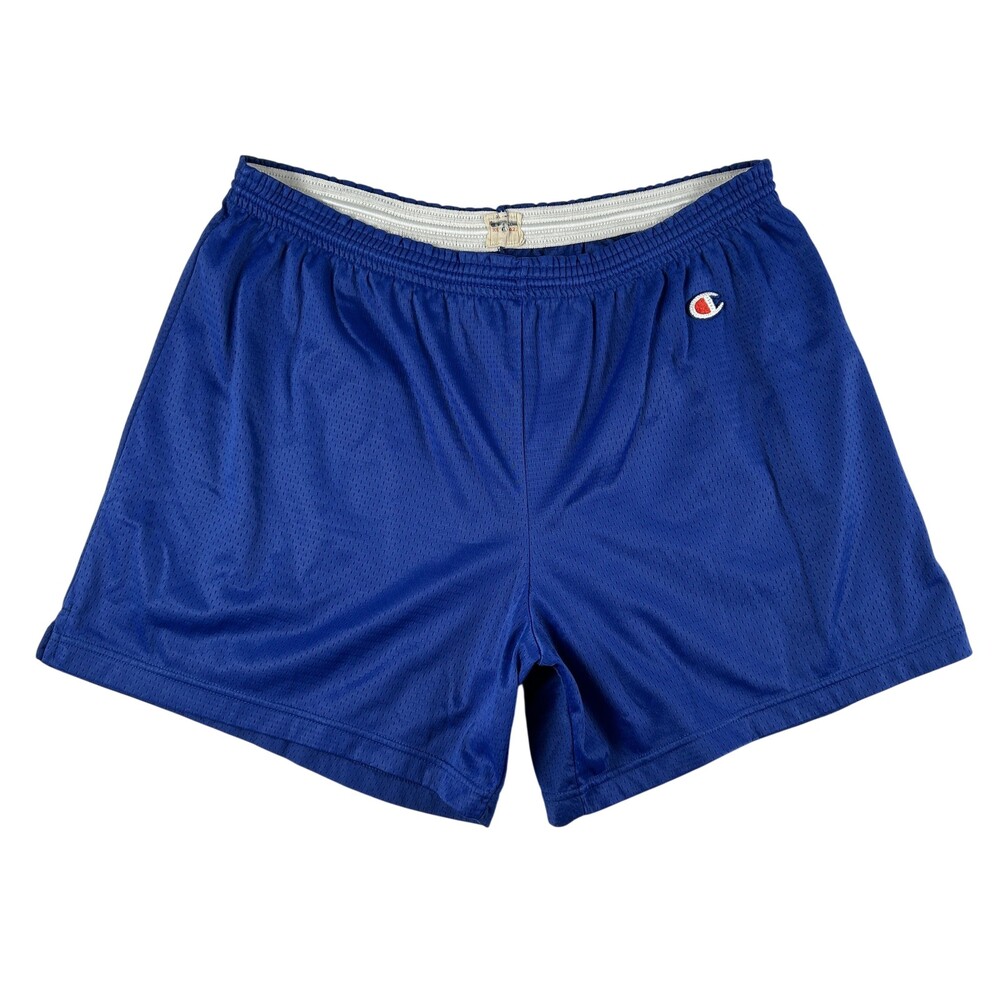 Vintage Champion Shorts Mens XL Mesh Basketball Drawstring 6" Inseam Silky 90s